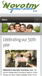 Mobile Screenshot of novotnyinsurance.com