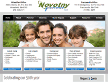 Tablet Screenshot of novotnyinsurance.com